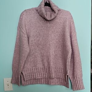 Cozy Mauve Turtleneck Sweater